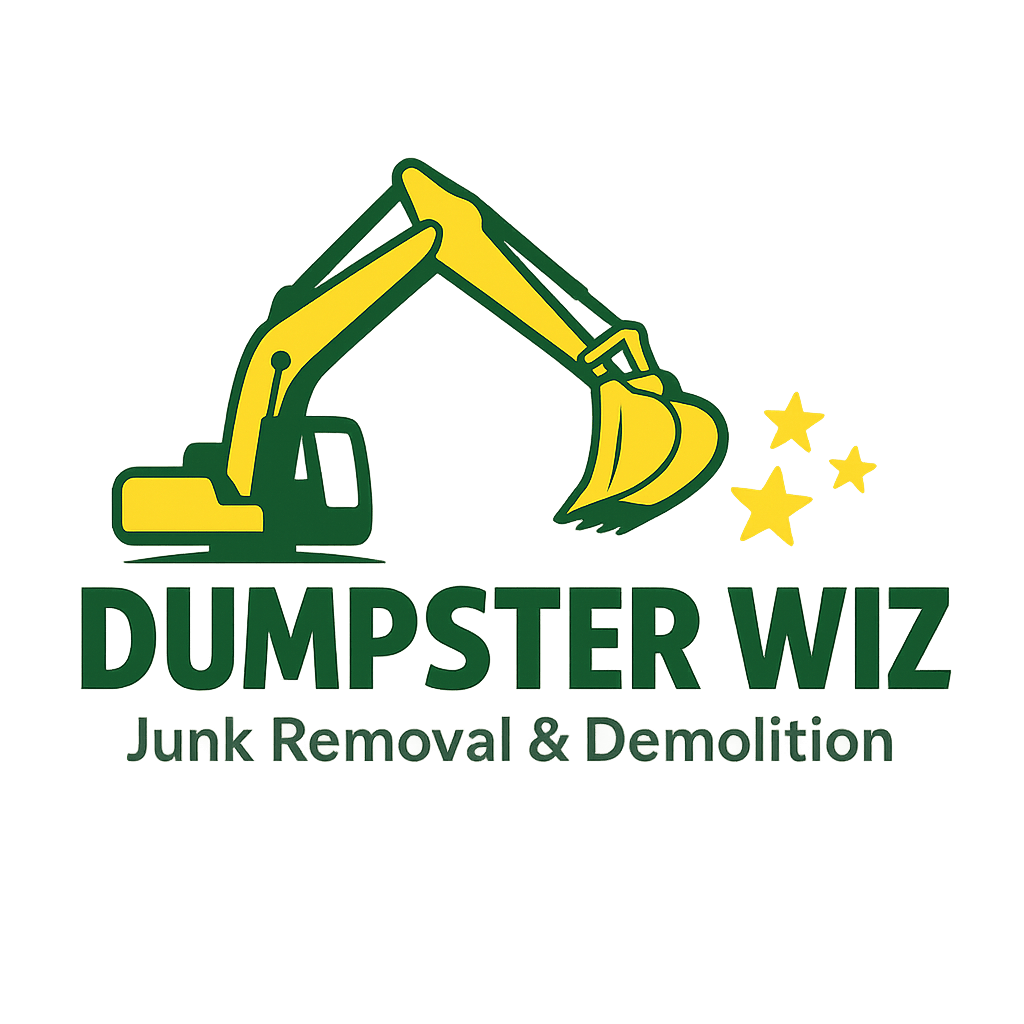 DumpsterWiz New logo with excavator