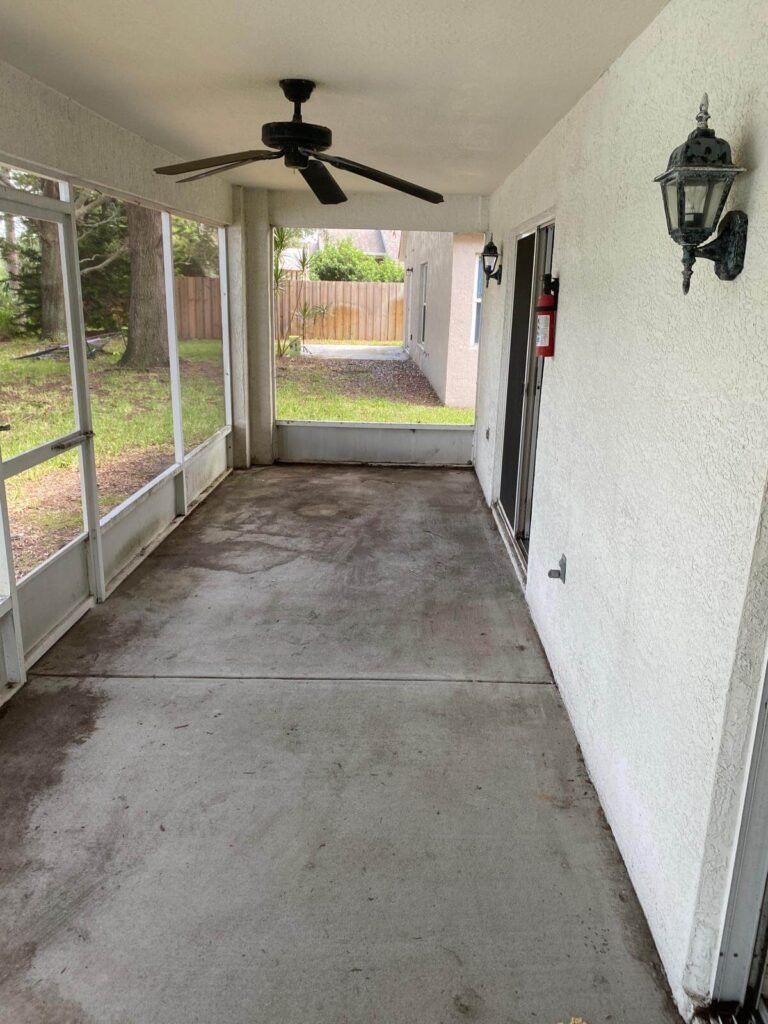 Final sweep after hoarder junk removal in Rockledge FL