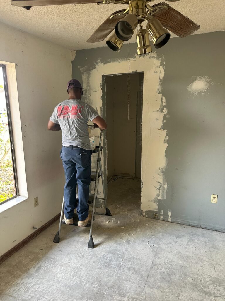 cleaned interior after demolition and junk removal during a Palm Bay property cleanout