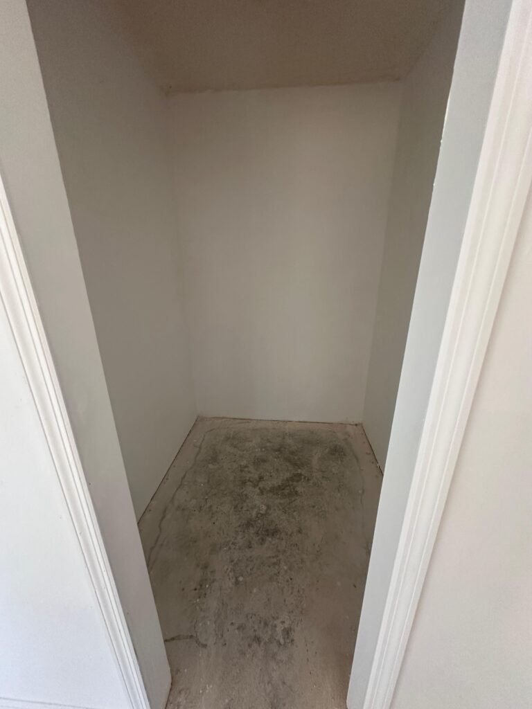 Rebuilt closet space after Palm Bay demolition and junk removal project
