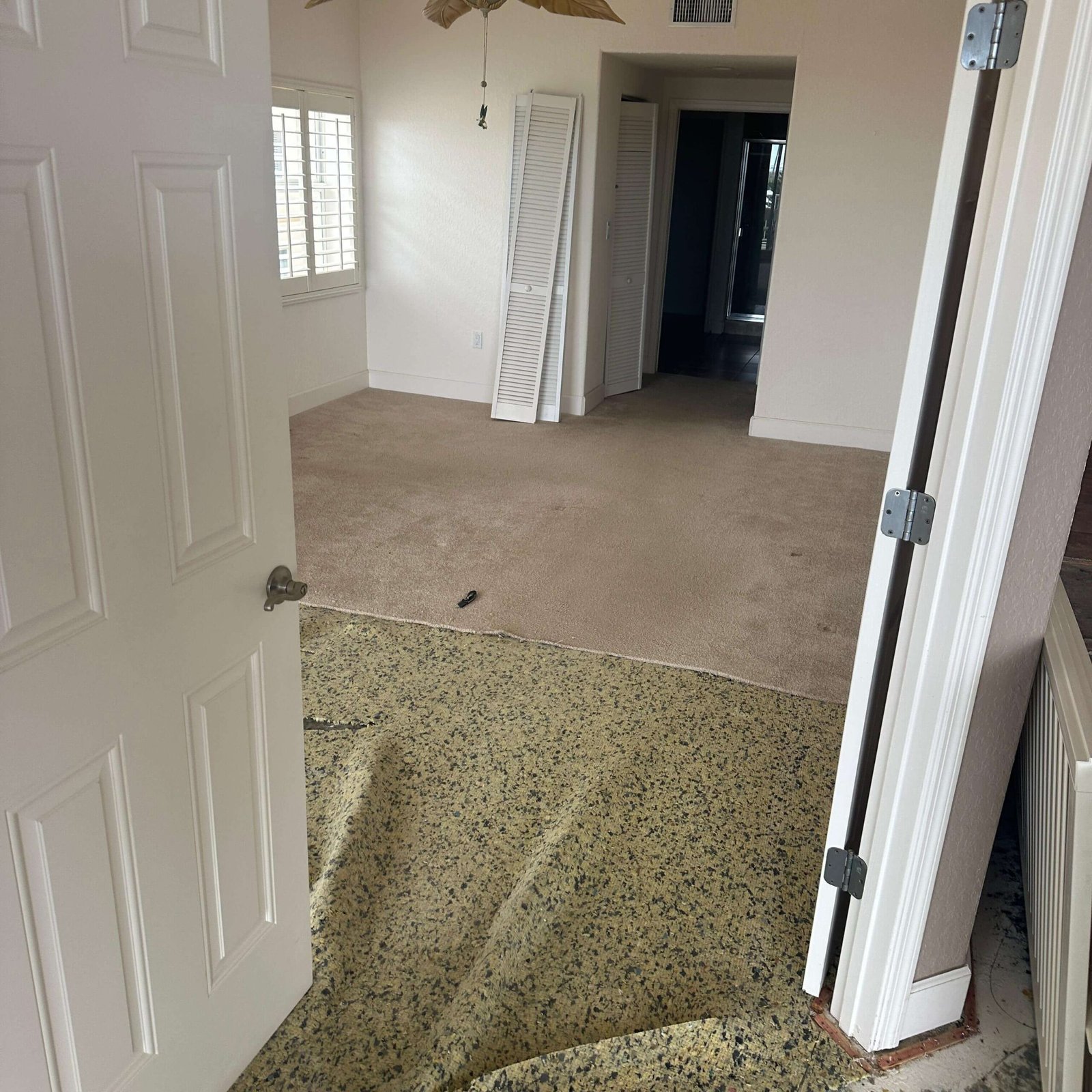 Bathroom interior being prepared for remodeling in a Cocoa Beach condo