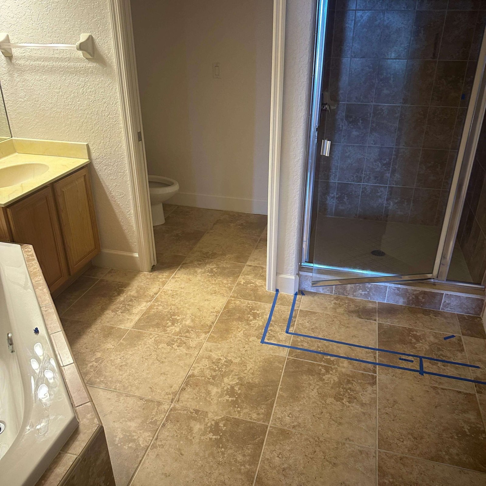 Bathroom area before interior demolition in Cocoa Beach, FL